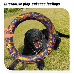 Hot New Large Durable Eco-Friendly Rubber Rope Plastic Animal Toys Cute Pull <b>Ring</b> <b>Ball</b> for Pet Outdoor Fitness Aggressive Teeth - Product Image 2