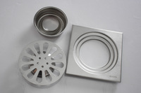 Égouttoir de sol carré moderne en acier inoxydable personnalisé pour salle de bain de garage industriel pour hôtels restaurants cuisine douche