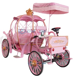 Carruaje Eléctrico Rosa Zhenda, Ideal para Turismo y Navidad, con 1 Año de Garantía - Product Image 1