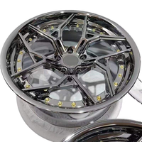 EATOP 2 Buah Velg Alloy Tempa 18 19 20 21 22 24 26 Inci Chrome Rim untuk corvette C8 Urus Ford Mustang 5x114.3 5x120 5x112