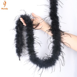 Boa en Plumes d'Autruche Teintes Écologiques 1 Plis, Non Toxique, pour la Mode Durable et les Projets Artisanaux - Product Image 3