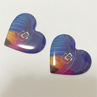 Etiqueta NFC NTAG215 Mini Impermeable en Forma de Corazón con Resina Epoxi para Control de Acceso Empresarial e Identificación Visual a Nivel de Departamento