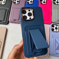 17 Étuis de Téléphone Multifonctionnels de Luxe avec Cadre Doré pour Objectif et Porte-Cartes, en Silicone Liquide Coloré Effet Peau, pour