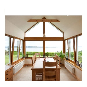 Fenêtre coulissante en <span class=keywords><strong>bois</strong></span> massif à double <span class=keywords><strong>vitrage</strong></span>, insonorisée, à économie d'énergie, pour la rénovation de la maison, avec revêtement de verre Low-E, naturelle - Product Image 5