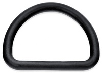 Boucle d'anneau en D en alliage de zinc soudée nickelée en métal pour des sangles de sac