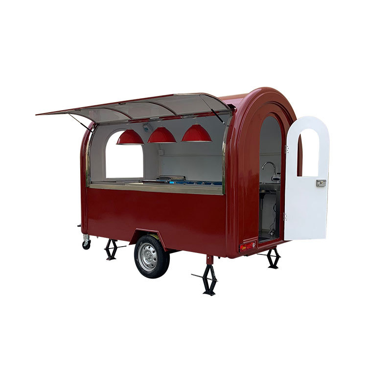 Multifonction électrique adapté aux besoins du client de nourriture de rue mobile de nourriture de chien chaud chariots