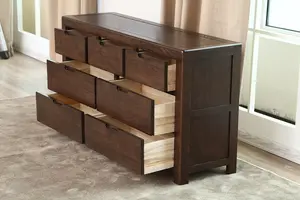 Mobili camera da letto cassettiera 7 cassetti in legno massello di quercia cassettiera