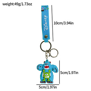 Nuevo Llavero de Coche 2026 de Monsters Inc. Mike Wazowski y <span class=keywords><strong>Sulley</strong></span>, Bonito Colgante para Mochila de Pareja - Product Image 4
