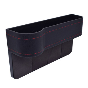 Leather Car Storage Box With Cup Holder 4-7 Compartments Seat <b>Gap</b> Organizer For Auto Interior Organization - Product Image 2