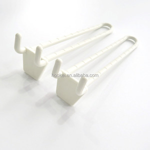 Commercial Grade Supermarket <b>Shelving</b> Hooks Metal <b>Slat</b> Board Hangers Chrome Finish Display Pegs - Product Image 6