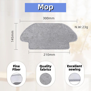 Kit de Repuesto para Robot Aspirador <span class=keywords><strong>Xiaomi</strong></span> S10 S12 T12 B106GL <span class=keywords><strong>Mop</strong></span> <span class=keywords><strong>2S</strong></span> XMSTJQR2S 3C B106CN: Cepillo Principal, Cepillo Lateral, Filtro HEPA y Paño de Limpieza - Product Image 5