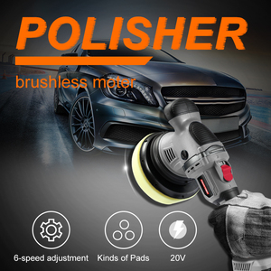 Polisseuse orbitale aléatoire à double <span class=keywords><strong>action</strong></span> de qualité industrielle, outil nu portable 20V, 6 pouces, polisseuses de voiture - Product Image 5