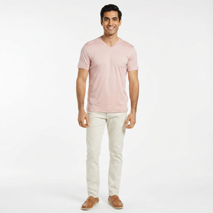 Camiseta Formal de Hombre de Alta Calidad 100% Algodón, Diseño Más Popular de la Moda de Verano, Personalizada, Antibolitas, Corte Holgado y Corto - Product Image 1
