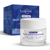 Poudre blanchissante pour les dents Luxsmile, éliminateur de taches bleues, reminéralisante à l'hydroxyapatite, probiotiques