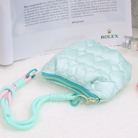 Tas Kosmetik Wanita Portabel Gaya Korea Pegangan Lembut Tas Makeup Lucu Bentuk Hati Tas Penyimpanan Ritsleting Dompet Tas Ponsel
