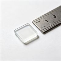 Plaque de verre carrée AG anti-reflet 11x11x4mm, verre optique mat gravé pour échantillons et petits écrans personnalisés
