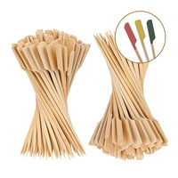 Brochettes en bambou Teppo écologiques de haute qualité, couleur naturelle, pics à nourriture de qualité alimentaire, bâtonnets jetables biodégradables pour barbecue