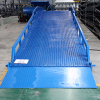 Niveleur de quai mobile télescopique en acier au manganèse haute résistance, rampe de chargement/déchargement de conteneurs hydraulique manuelle, pont d'accès pour camions