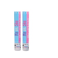 Canon à Confettis Populaire en Forme de Cœur Rose et Bleu Poudré pour Révélation du Sexe, Canon à Fumée, Feux d'Artifice et Pétards de Noël