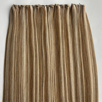 Extensions de cheveux Remy européens indétectables, à coudre avec perles, pour une beauté longue durée et des résultats de qualité salon.