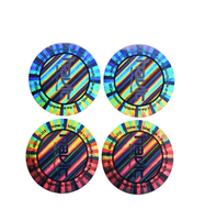 Meilleure vente d'autocollant holographique 3D personnalisé adhésif étanche PVC PET finition brillante emballage laminé de plastique vinyle d'impression UV