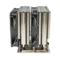 AMD SP5 6 pipa CPU 4U Intel SP5 500W, kinerja aluminium Radiator tahan lama prosesor berbasis udara