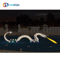 Conception Gratuite : Fontaine à Jet de Flamme Sculpture Dragon pour le Projet Global Village de Dubaï