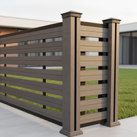 Clôture de jardin moderne en métal, panneau de séparation pour l'intimité, écran de protection bas, garde-corps de jardin, clôture de sécurité résidentielle pour ranch, 7 pieds