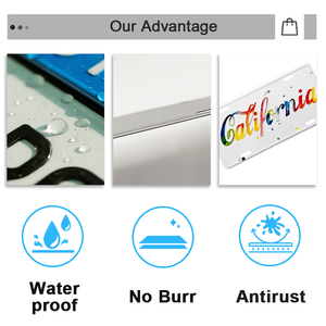 Tùy Chỉnh Xe Số Tấm Thiết Kế Logo Dập Nổi Kim Loại Nhôm Xe Giấy Phép Tấm Lưu Niệm Trang Trí Xe Tấm - Product Image 3