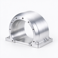 Casing Aluminium Setengah Lingkaran Presisi Tinggi, Dibuat dengan Mesin CNC, Anodized 6061, untuk Motor Elektronik, OEM