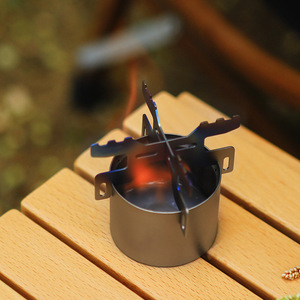 60ml Titan Festkraftstoff-Outdoor-Campingkocher, tragbar, einteilig, für 1-2 Personen, flüssig- und feststoffkompatibel, für Picknicks - Product Image 1