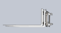 Adaptateur de support de déplaceur latéral pour chariot élévateur EURO avec fixation de déplaceur latéral standard européen et style crochet
