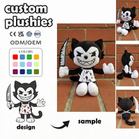 Jouets en peluche personnalisés OEM/ODM, poupées douces à chemise rayée, cadeaux sur le thème des chiens et des animaux de compagnie, moto, Dolly, Teddy Bear, jouet en peluche vinyle personnalisé