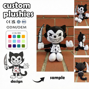 Jouets en peluche personnalisés OEM/ODM, poupées douces à chemise rayée, cadeaux sur le thème des chiens et des animaux de compagnie, <span class=keywords><strong>moto</strong></span>, Dolly, Teddy Bear, jouet en peluche vinyle personnalisé - Product Image 3