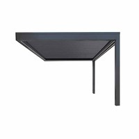 Pergola motorisée en aluminium avec toit à lames orientables imperméable, bioclimatique, pour jardin, terrasse, gazebo, kit d'ombrage
