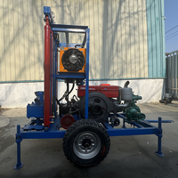 Foreuse de puits d'eau diesel PH200 à performance stable, profondeur max. 200 m, 22 CV, équipement de forage compact à économie d'énergie pour puits