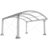 Kindawow espiga de aluminio arco de techo curvo iluminación Truss telón de fondo Iluminación escenario DJ techo Truss para eventos al aire libre