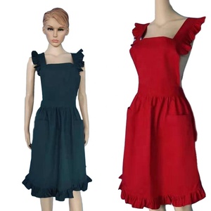 <span class=keywords><strong>Tablier</strong></span> <span class=keywords><strong>de</strong></span> demoiselle d'honneur princesse avec taille ajustable, en mélange coton/polyester écologique, plusieurs poches pour usage quotidien, travail, mariages - Product Image 2
