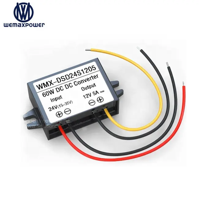 24vdc Step down regulator tegangan 12vdc, 24 v sampai 12 v modul buck 5A 60W 24 volt dc ke 12 volt dc konverter