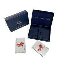 Jeu de cartes à jouer en papier avec logo personnalisé et boîte cadeau - Deux jeux de cartes de qualité supérieure pour cadeaux promotionnels d'entreprise OEM