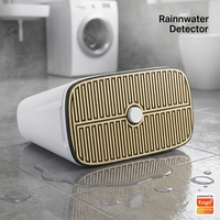 Sensor Kebocoran Air Zigbee 3.0 2 in 1 Detektor Banjir Hujan 0.05mL Ultra Sensitif 82 Elektroda IP66 Tahan Air Aplikasi Tuya/Smart Life