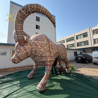 Mascotte gonflable géante et durable d'antilope, yak ou taureau pour la décoration de scène de concert, ballon animal ancien gonflable