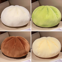 Nouvelle Coussin de Sol en Peluche Imperméable en Forme de Dumpling, Adorable et Doux, Décoration de Canapé en Forme d'Animal en Peluche