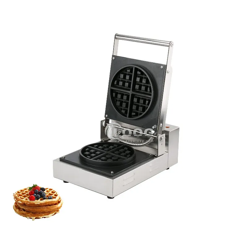 Máy Làm Bánh Waffle Thương Mại Máy Làm Bánh Waffle Điện Chống Dính Máy Làm Bánh Waffle Mini Hình Tròn Nhà Sản Xuất