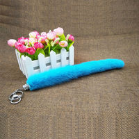 Porte-clés en fourrure de vison véritable, accessoire pour sac à main, vente en gros, 100 pièces