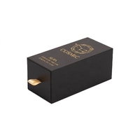 Boîte à parfum noire personnalisée avec impression de constellation dorée pour parfums de luxe et emballage de présentation en magasin, vente en gros