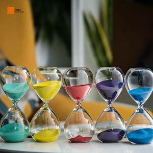 Aleo – <span class=keywords><strong>Sablier</strong></span> en verre transparent moderne fait main, écologique, 5/10/15 minutes, minuterie de précision durable – Fabricant - Product Image 4