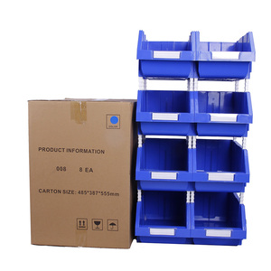 Contenedores de almacenamiento apilables de alta calidad, organizador de oficina, jaulas de almacenamiento, inyección de plástico PP para una organización eficiente - Product Image 5