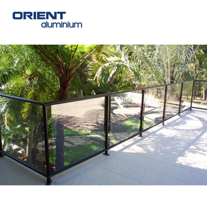 Ngoài trời Kính mờ hàng rào bảng điều khiển ban công bên ngoài hồ bơi màu kính nhiều lớp nhôm giá hàng rào hồ sơ - Product Image 6
