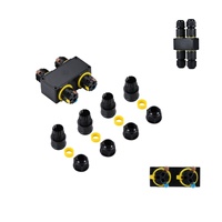 Connecteur M684-H 4 voies M20 étanche IP68 de qualité supérieure mâle/femelle pour système électrique d'éclairage paysager LED, courant 24A, en cuivre